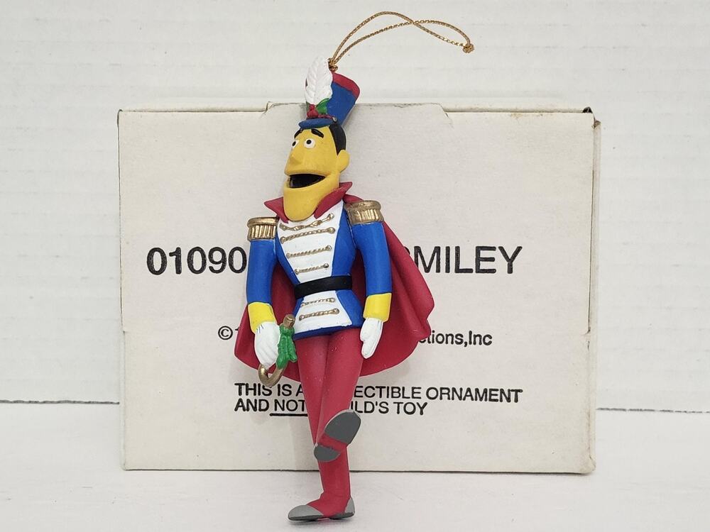 1993 Grolier Guy Smiley Sesame Street Christmas Ornament Jim Henson Boxed